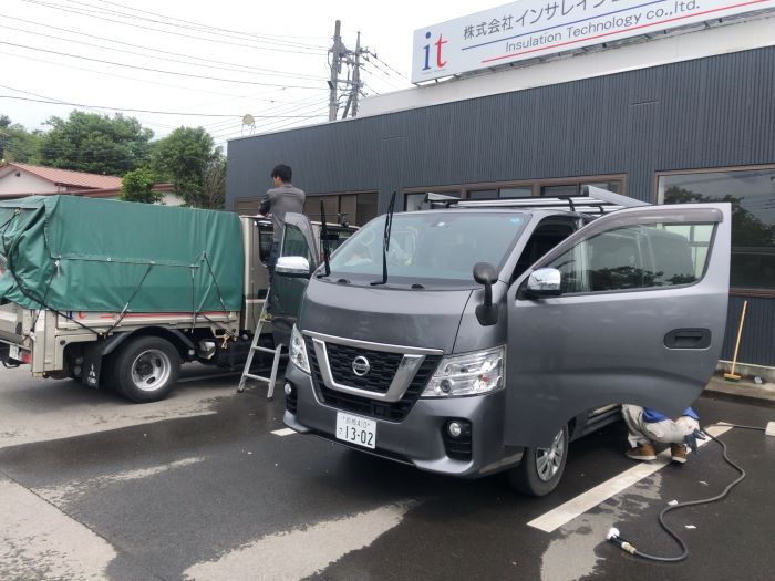 洗車の様子