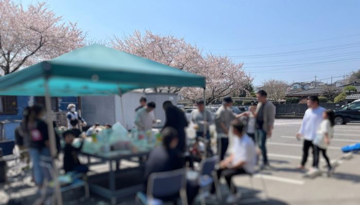 お花見BBQ